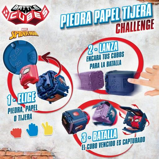 Juego de habilidad Spider-Man Battle Cubes (12 Unidades) [1]