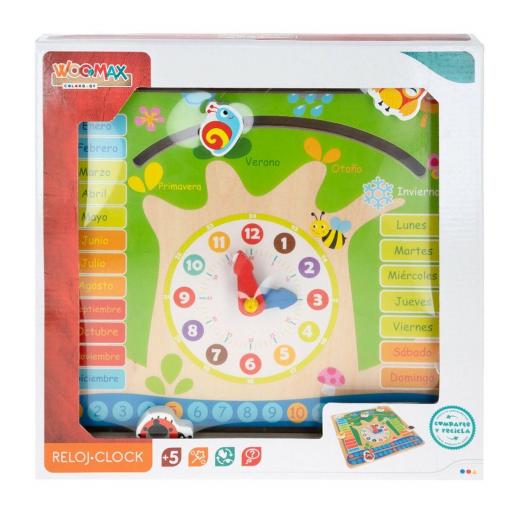 Juego Educativo Colorbaby Calendario 30 x 30 x 3 cm (6 Unidades) [1]