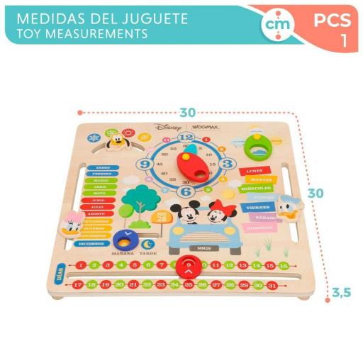 Juego Educativo Disney Calendario 30 x 3,5 x 30 cm (6 Unidades) [1]
