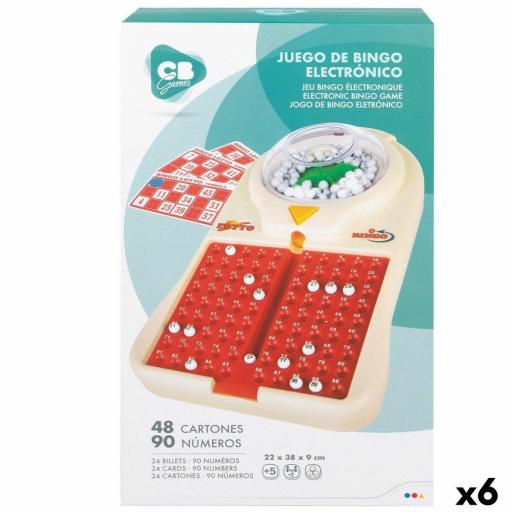 Bingo Automático CB Games   Cartón Plástico (6 Unidades)