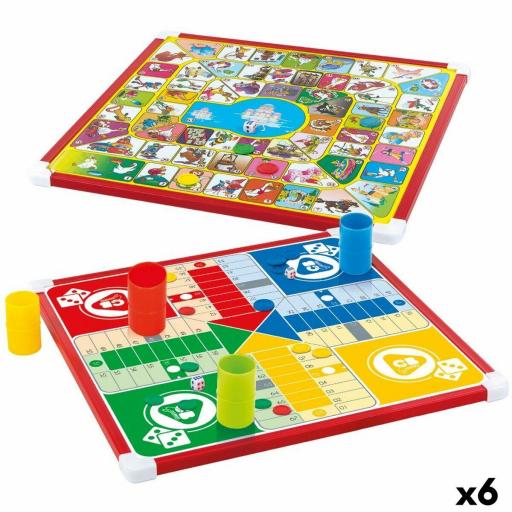 Tablero de Parchís y Oca CB Games 32 x 32 x 1 cm (25 Piezas) (6 Unidades)