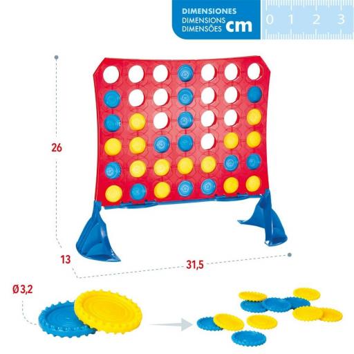 4 en Raya CB Games 31,5 x 26 x 13 cm (42 Piezas) (6 Unidades) [2]