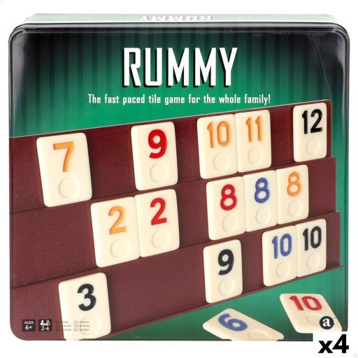 Juego de Mesa Rummy (4 Unidades)