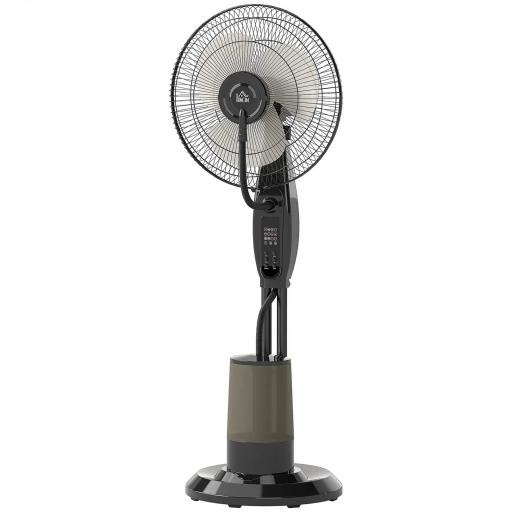 Ventilador Nebulizador de 3 Velocidades con Temporizador 3 Modos y Depósito 3,2L 44,5x38,5x120 cm Negro [9]