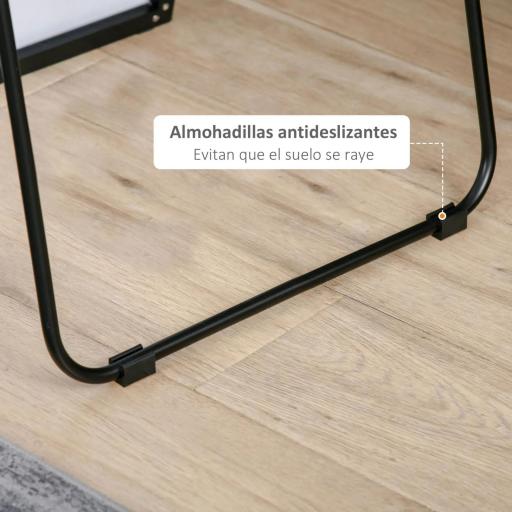 Espejo de Pie Cuerpo Entero de Aleación de Aluminio Espejo de Pared con 2 Formas de Uso Rectangular 50x161,5x2 cm Negro [4]