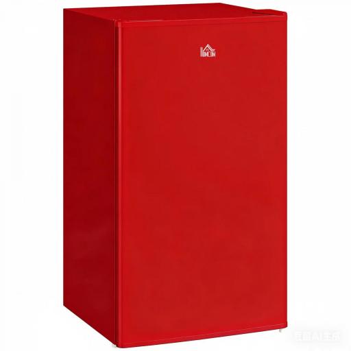 Nevera Pequeña con Congelador 91L Silenciosa Puerta Reversible Temperatura Regulable y Estantes Ajustables Rojo [9]