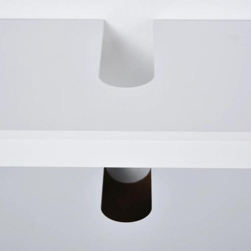 Armario para Debajo de Lavabo Gabinete de Baño con Estante 2 Puerta de Almacenamiento Dispositivo Antivuelco Resistente a la Humedad 60x30x60 cm Blanco [6]