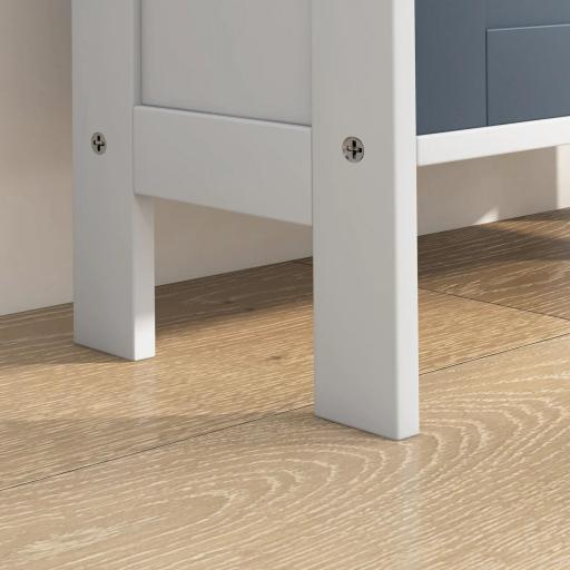 Mueble Zapatero Estrecho Armario Zapatero Alto con 3 Cajones Abatibles para 6 Pares de Zapatos 53x18x108,5 cm Gris [5]