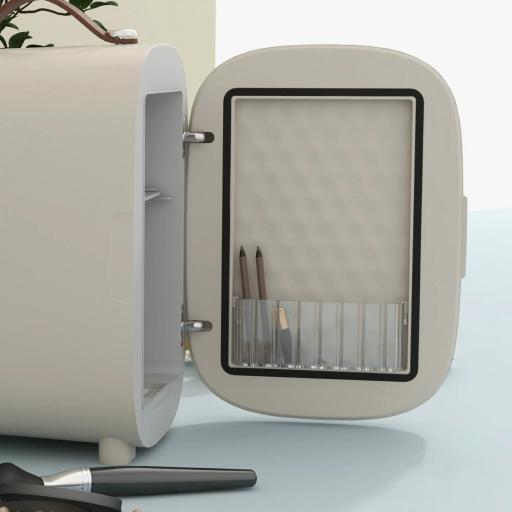 Nevera para Maquillaje 4L Nevera Cosméticos 9V/240V para Enfriar y Calentar Mini Frigorífico 20,3x26,3x28 cm Crema [4]