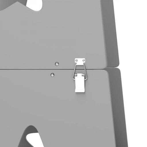 Escalera Montessori Convertible en Set de Mesa y Sillas con Barra de Seguridad, en Madera, 60x44.5x86 cm, Gris [4]