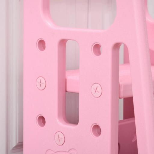 Torre de Aprendizaje para Niños Taburete Infantil con Altura Ajustable en 3 Posiciones para Cocina Baño 47x47x90 cm Rosa [8]