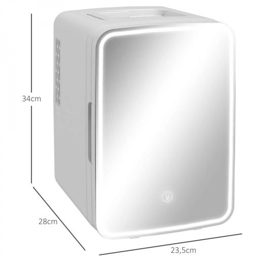 Nevera Cosméticos 10L Extrasilenciosa 12V/240V para Enfriar y Calentar Frigorífico Pequeño para Dormitorio Maquillaje [1]