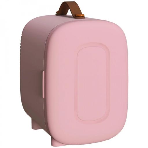 Nevera Pequeña Extrasilenciosa 4L 9V/240V para Enfriar y Calentar Mini Frigorífico 20,3x26,3x28 cm Rosa Palo [9]