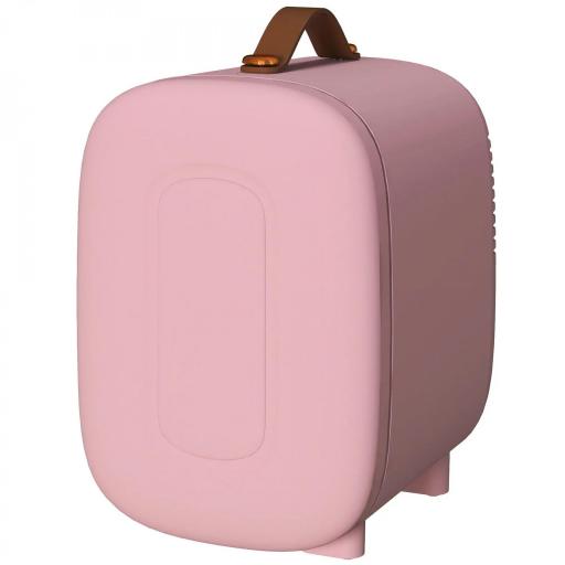 Nevera Pequeña Extrasilenciosa 4L 9V/240V para Enfriar y Calentar Mini Frigorífico 20,3x26,3x28 cm Rosa Palo [8]