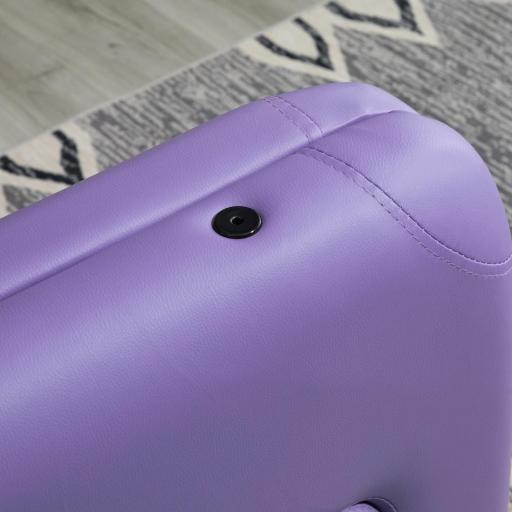 Camilla Plegable con Altura Ajustable 67-92cm para Uso Profesional de Belleza Acupuntura y Fisioterapia 210x81cm Púrpura [6]