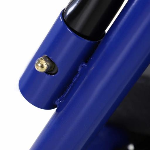 Andador para Adultos Plegable Con Almacenaje Asiento y Frenos 65x53x79-89 cm Azul y Negro [5]