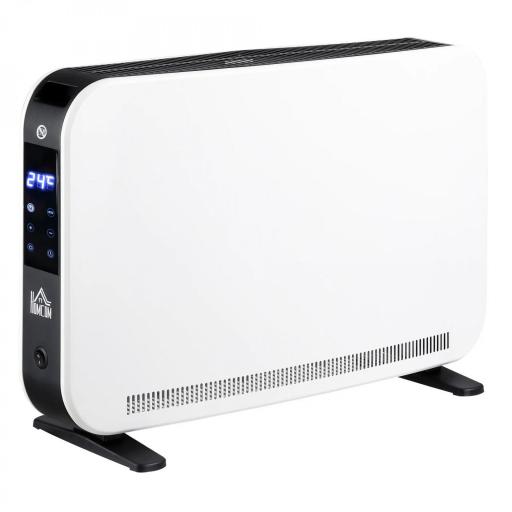 Calefactor Eléctrico 1830-2180W con 3 Modos Pantalla Táctil LED Termostato Regulable Temporizador para 12-18 ㎡ Blanco [9]