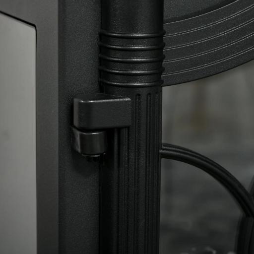 Chimenea Eléctrica 1000W/2000W con Temperatura Ajustable Protección contra Sobrecalentamiento 55x31x58 cm Negro [7]