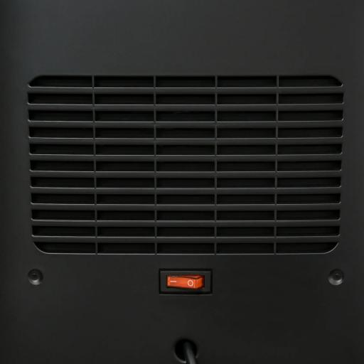Calefacción Eléctrica, 3 Modos, 10-49° C, con Control Remoto, Llamas LED, Independiente, Negro, 33,7x25,5x60,4 cm [3]