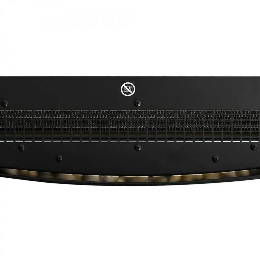 Chimenea Eléctrica de Pared 900/1800W Chimenea Silenciosa con Mando a Distancia Termostato Efecto Llamas Negro [7]