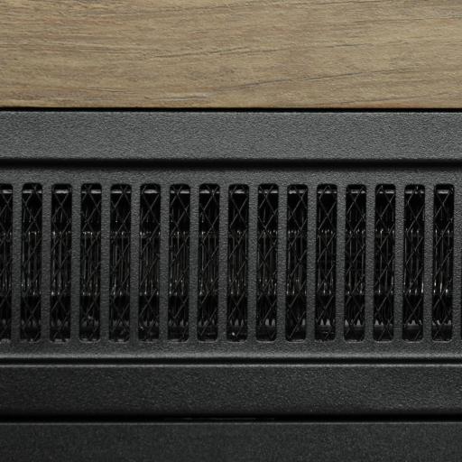 Chimenea Eléctrica 1800W con Efecto de Llama Mando a Distancia Temporizador Semanal para Sala 30 m² Madera [6]