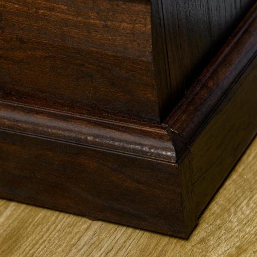 Chimenea Eléctrica 1800W Calentador de Chimenea con Efecto de Llama Mando a Distancia Temporizador 80x21,6x67,8cm Marrón [7]