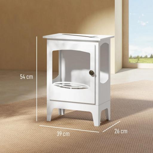 Chimenea de Bioetanol 7000BTU Chimenea de Bioetanol de Acero Tanque de 0,9 L Tiempo de Combustión 3H 39x26x54 cm [1]