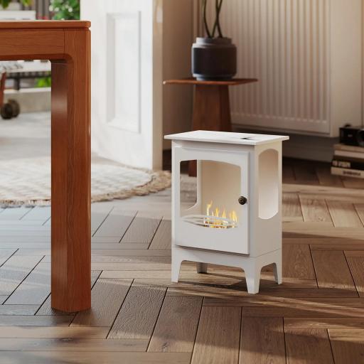 Chimenea de Bioetanol 7000BTU Chimenea de Bioetanol de Acero Tanque de 0,9 L Tiempo de Combustión 3H 39x26x54 cm [5]