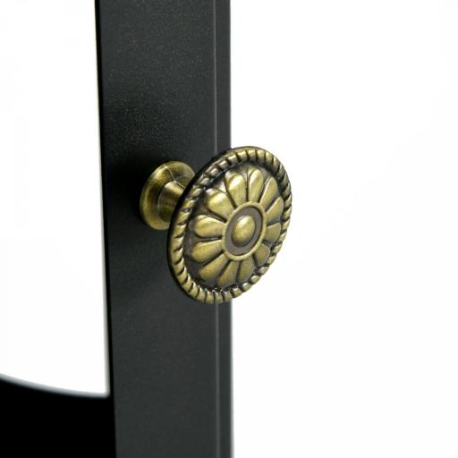 Chimenea de Etanol 7000BTU Chimenea de Bioetanol de Acero Tanque de 0,9 L Tiempo de Combustión 3H 39x26x54 cm Negro [6]