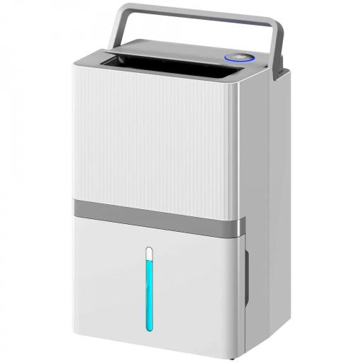 Deshumidificador 35L/Día para 40-90 ㎡ Luz Indicador de Humedad Depósito 5,5 Litros Drenaje Continuo Temporizador 24H [9]