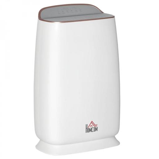 Purificador de Aire con Filtro HEPA de 3 Capas CADR 220 m³/h hasta 28 m² Purificador de Sobremesa 30x17x53 cm Blanco [9]