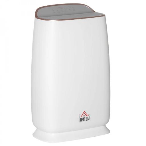 Purificador de Aire con Filtro HEPA de 3 Capas CADR 220 m³/h hasta 28 m² Purificador de Sobremesa 30x17x53 cm Blanco [8]