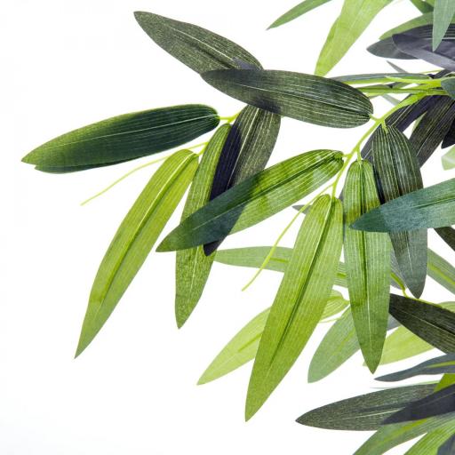 Planta Artificial 180 cm con Cañas Maceta Árbol Artificial Decoración para Hogar Salón Oficina Verde [7]