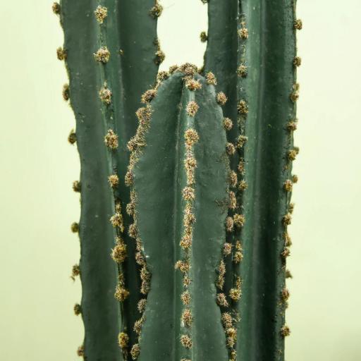 Cactus artificial de gran tamaño planta artificial de gran realismo 18x120 cm color Verde [3]