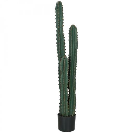 Cactus artificial de gran tamaño planta artificial de gran realismo 18x120 cm color Verde [4]