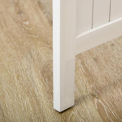 Biombo de 3 Paneles con Pantalla de Privacidad Divisor de Habitación Plegable 120x1,8x170 cm Estilo Rústico Blanco [6]