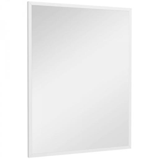 Espejo Rectangular de Baño 70x90 cm Espejo de Pared Decorativo para Salón Entrada Pasillo Horizontal o Vertical Blanco [9]