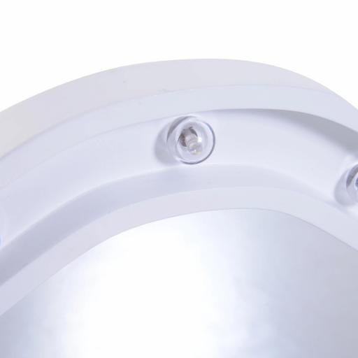 Espejo de Maquillaje con Luz LED Plegable Espejo Triple de Mesa Regalo Original para Mujer Cargo con Batería Espejo Cosmético con Iluminación 73x53.5x4.5cm [7]