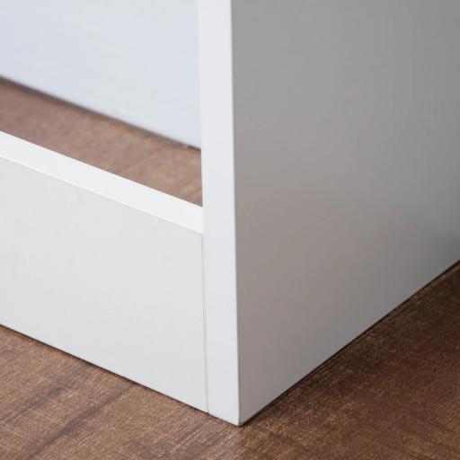 Cubierta de Radiador Blanco 90x18x84 cm Cubre Radiador de MDF Diseño Moderno Estante para Radiador Vertical para Salón [7]