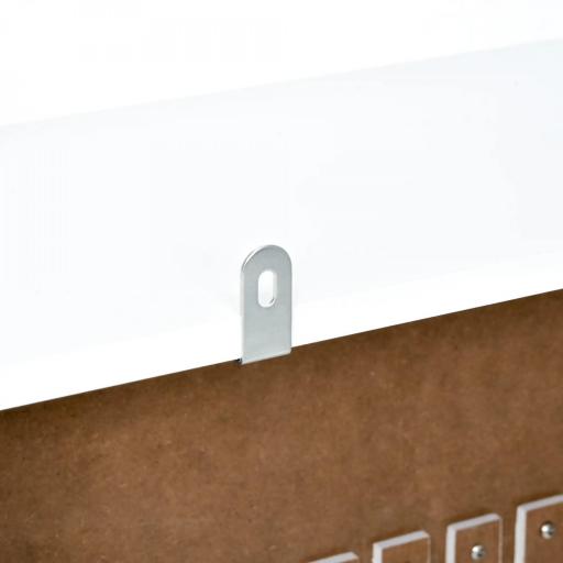 Cubre Radiador 78x19x82 cm Cubierta de Radiador de MDF Moderno con Estante Carga 10 kg y Dispositivo Antivuelco para Sala de Estar Dormitorio Blanco [7]