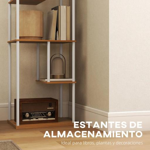 Lámpara de Pie con Estantes Temperaturas de Color Ajustable 3000K-6500K Control Remoto Bombilla E27 Natural [6]