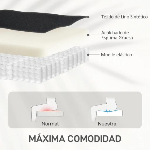 Sillón Relax Reclinable Manual hasta 155º Apertura Push con Reposapiés Respaldo Alto Acolchado Grueso Negro [2]