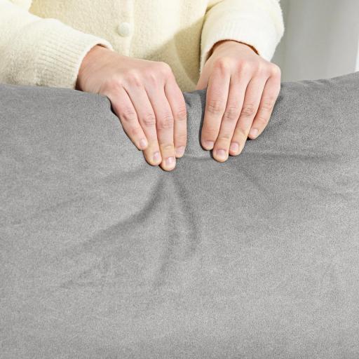 Sillón Reclinable con Motor sin Escobillas Reposapiés Tapizado Resistente y Bolsillos Laterales 80x83x104 cm Gris [7]