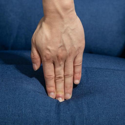 Sillón Relax Reclinable Eléctrico Levanta Personas con Mando a Distancia y Bolsillo Lateral Sillón Elevador Azul Oscuro [8]