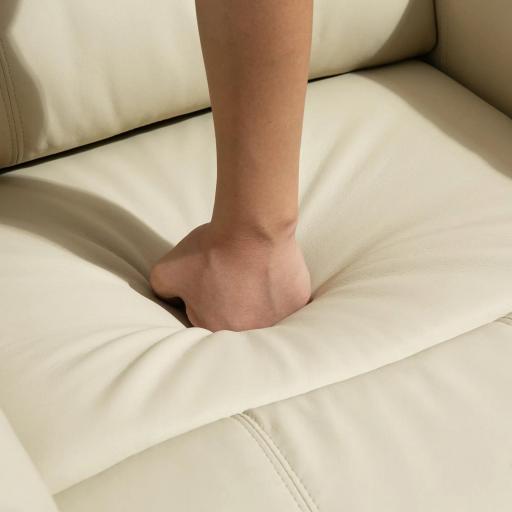 Sillón Relax Reclinable Eléctrico Levanta Personas con Masaje Vibratorio y Calor Control Remoto Crema [7]