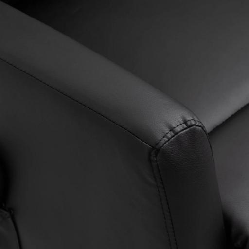 Sillón Levanta Personas Sillón Relax Eléctrico Sillón Elevador Reclinable 145° con Control Remoto 67x95x105 cm Negro [6]