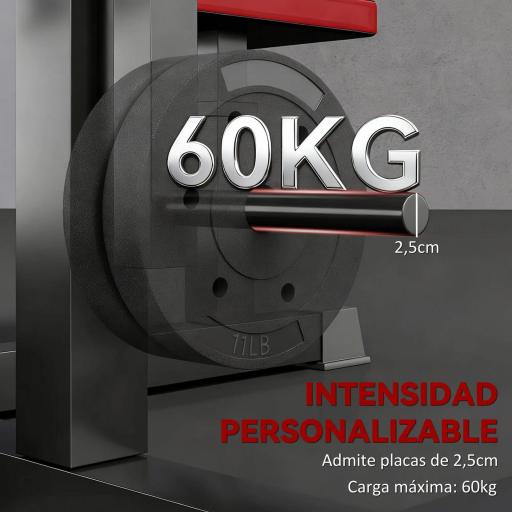 Máquina de Bíceps y Tríceps 2 en 1 Banco de Curl Predicador con Asiento y Apoyo de Codo Ajustables para Gimnasio Casa [5]