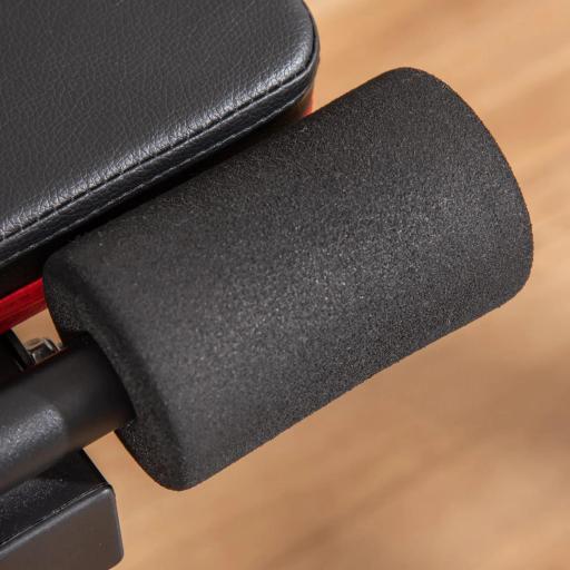 Banco de Pesas Plegable 2 en 1 Banco de Musculación de Acero con Altura Ajustable Respaldo Inclinable en 7 Posiciones para Entrenamiento en Hogar Gimnasio Carga 120 kg 116x43x56-116 cm Negro [5]