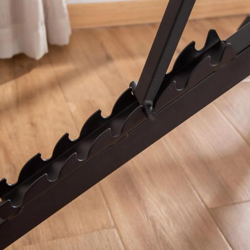 Banco de Pesas Plegable 2 en 1 Banco de Musculación de Acero con Altura Ajustable Respaldo Inclinable en 7 Posiciones para Entrenamiento en Hogar Gimnasio Carga 120 kg 116x43x56-116 cm Negro [6]