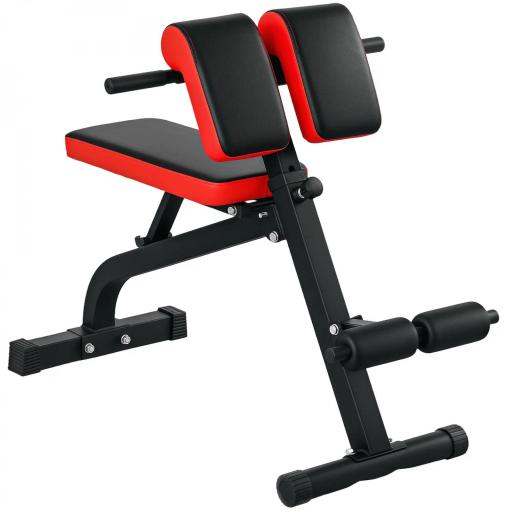 Banco de musculación plegable banc multifonction para entrenamiento cojín ajustable 8 posiciones 103x65x67-98 cm Negro [4]